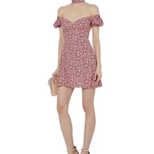 Alexis Loele Off Shoulder Choker Floral Dress, XS